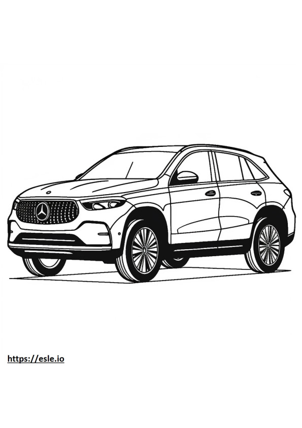 Mercedes-Benz AMG EQE 4matic Plus (SUV) 2024 coloring page