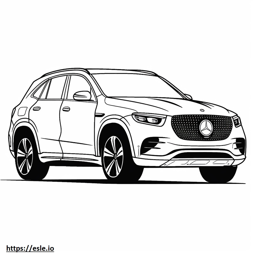 Mercedes-Benz AMG EQE 4matic Plus (SUV) 2024 coloring page