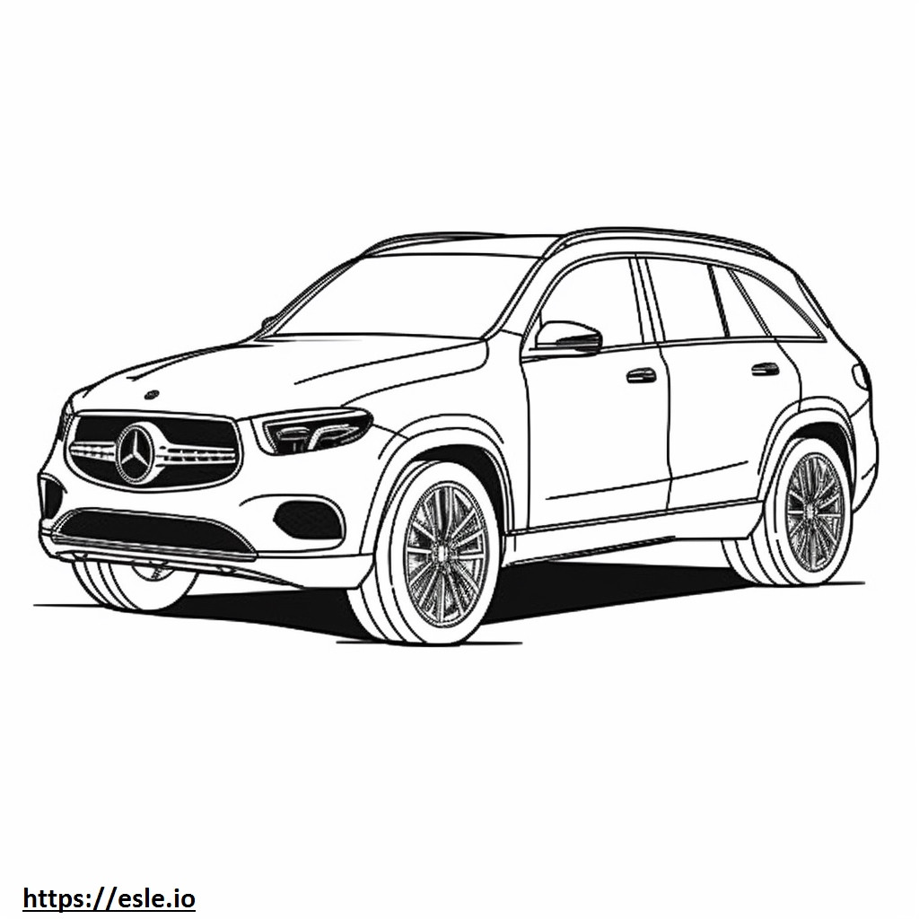 Mercedes-Benz AMG EQE 4matic Plus (SUV) 2024 kleurplaat kleurplaat