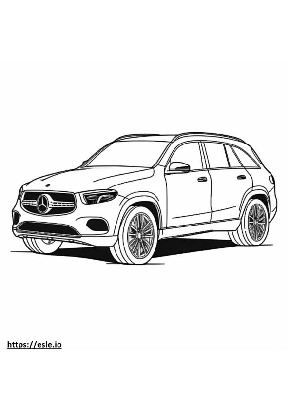 Mercedes-Benz AMG EQE 4matic Plus (SUV) 2024 ausmalbild
