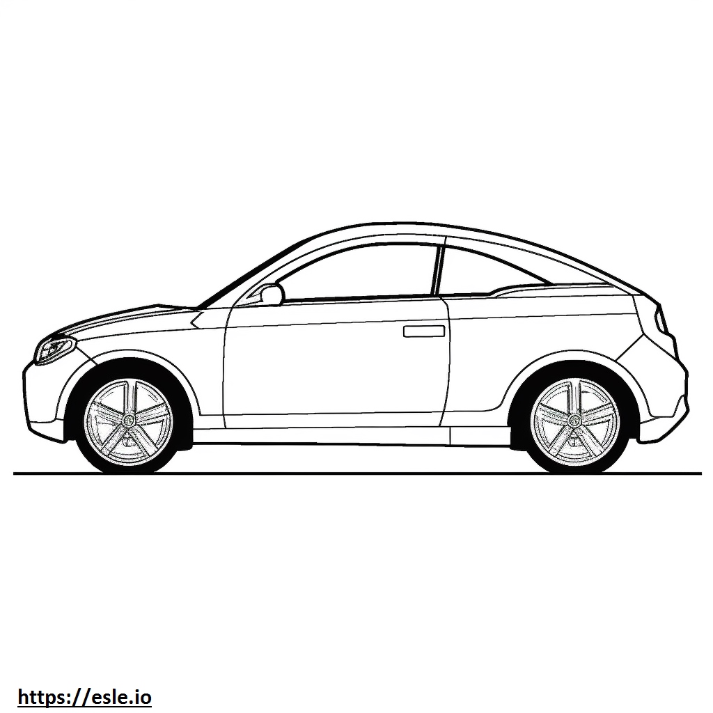 Free Printable MINI Cooper SE Hardtop 2 Door 2024 Coloring Page