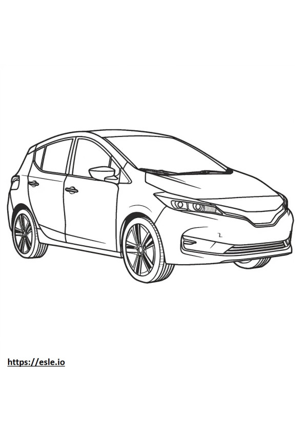 Nissan LEAF 2024 coloring page