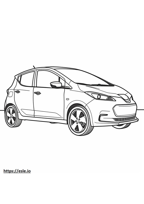 Nissan LEAF 2024 coloring page