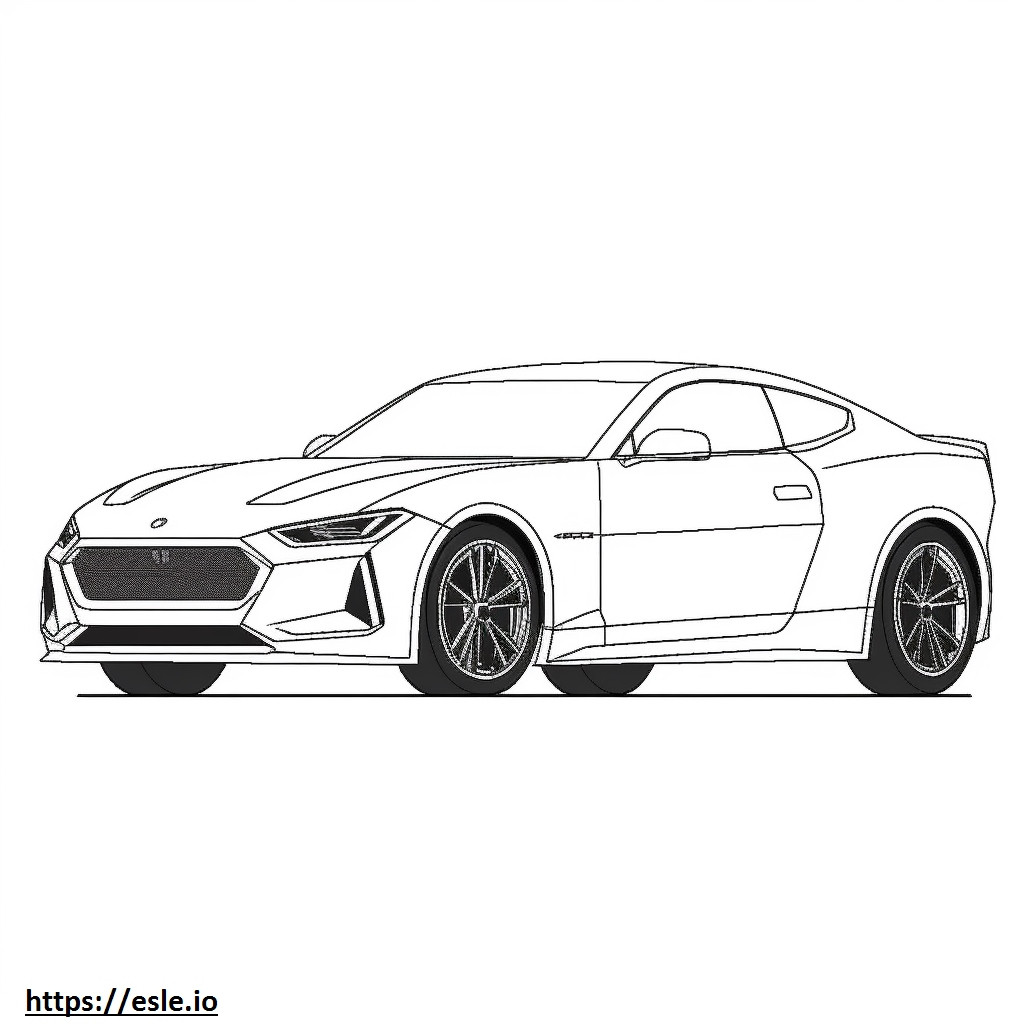 Polestar 2 Dual Motor Performance Pack 2024 coloring page