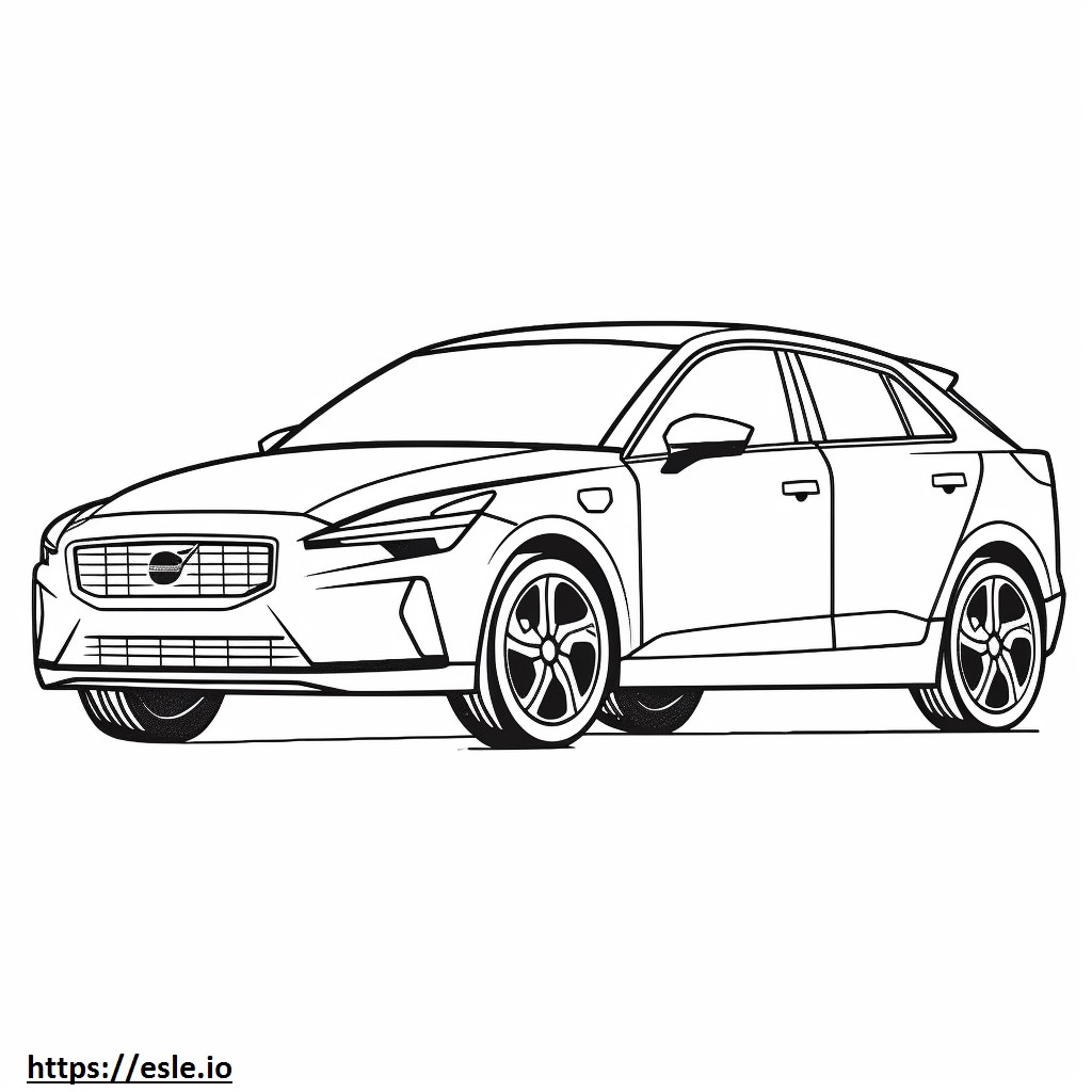 Isi Ulang Volvo C40 2024 gambar mewarnai