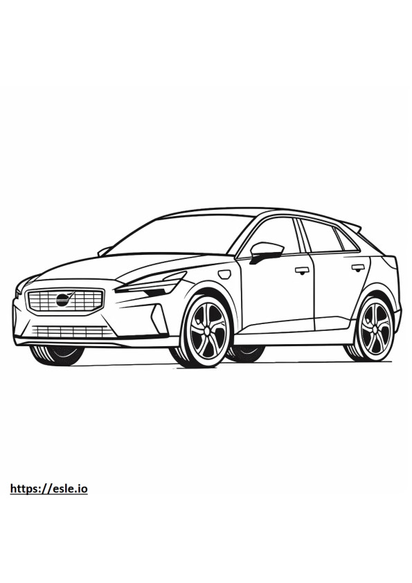 Volvo C40 Recharge 2024 coloring page