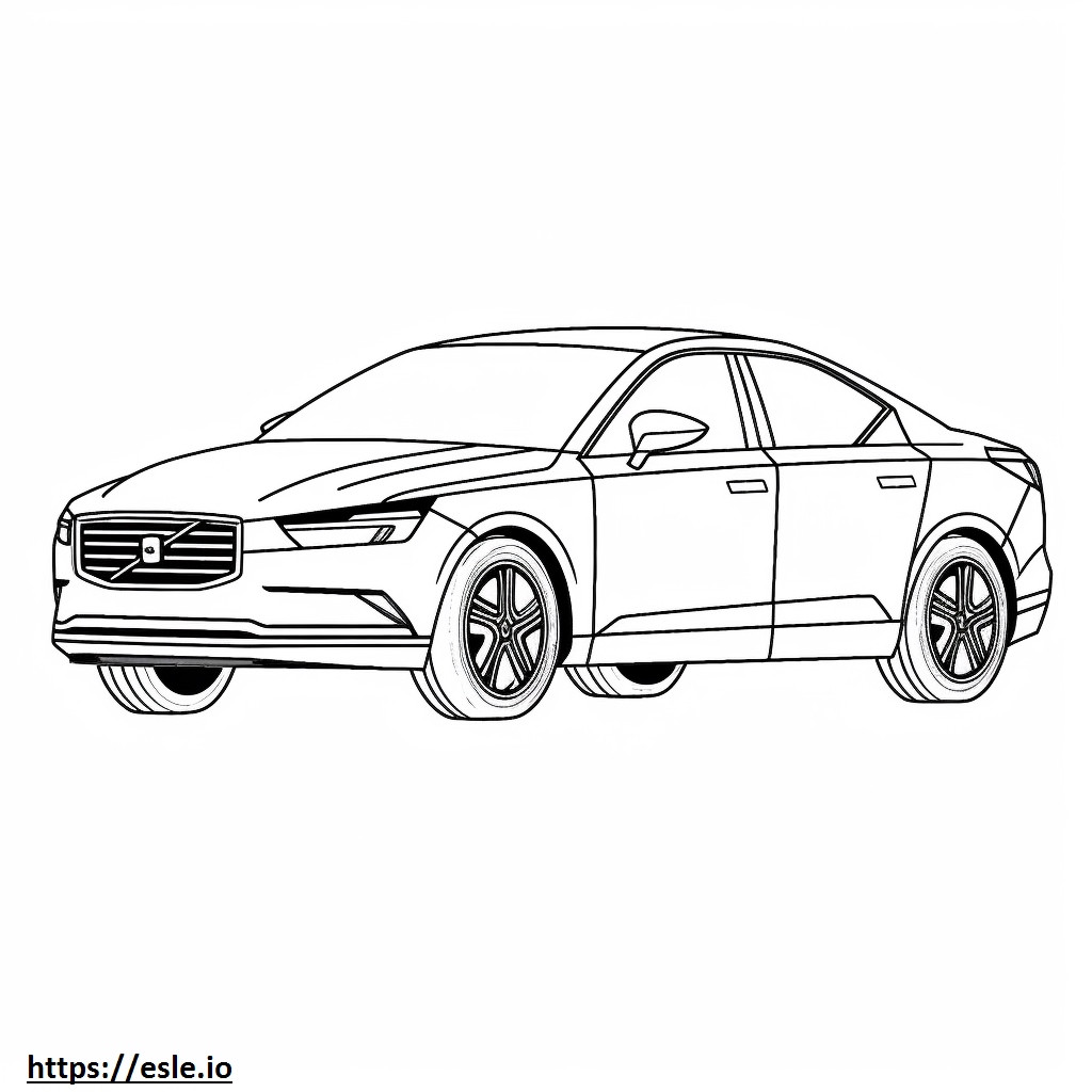 Volvo C40 Recharge twin 2024 coloring page