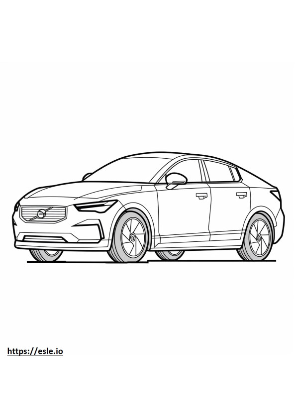 Volvo C40 Recharge twin 2024 coloring page
