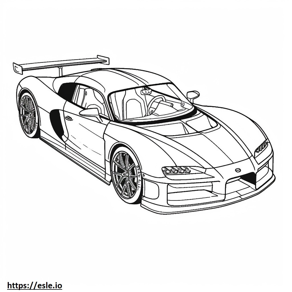 Bugatti Chiron Super Sport 2024 ausmalbild
