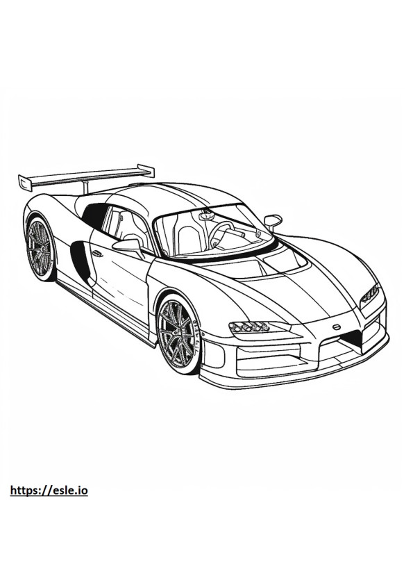 Bugatti Chiron Super Sport 2024 kolorowanka