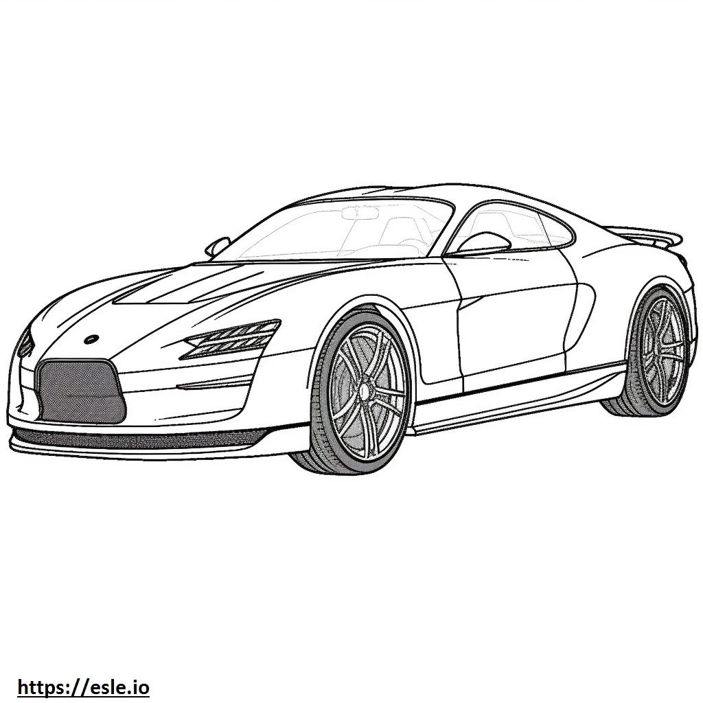 Bugatti Chiron Súper Deporte 2024 para colorear e imprimir