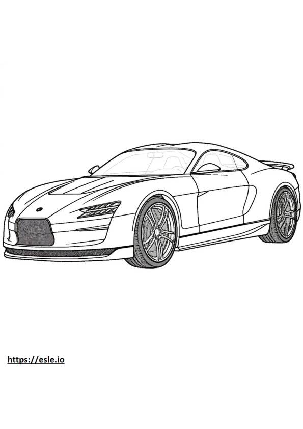 Bugatti Chiron Supersport 2024 kleurplaat
