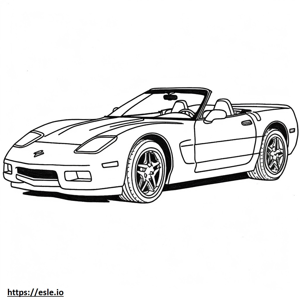 Chevrolet Corvette 2024 coloring page