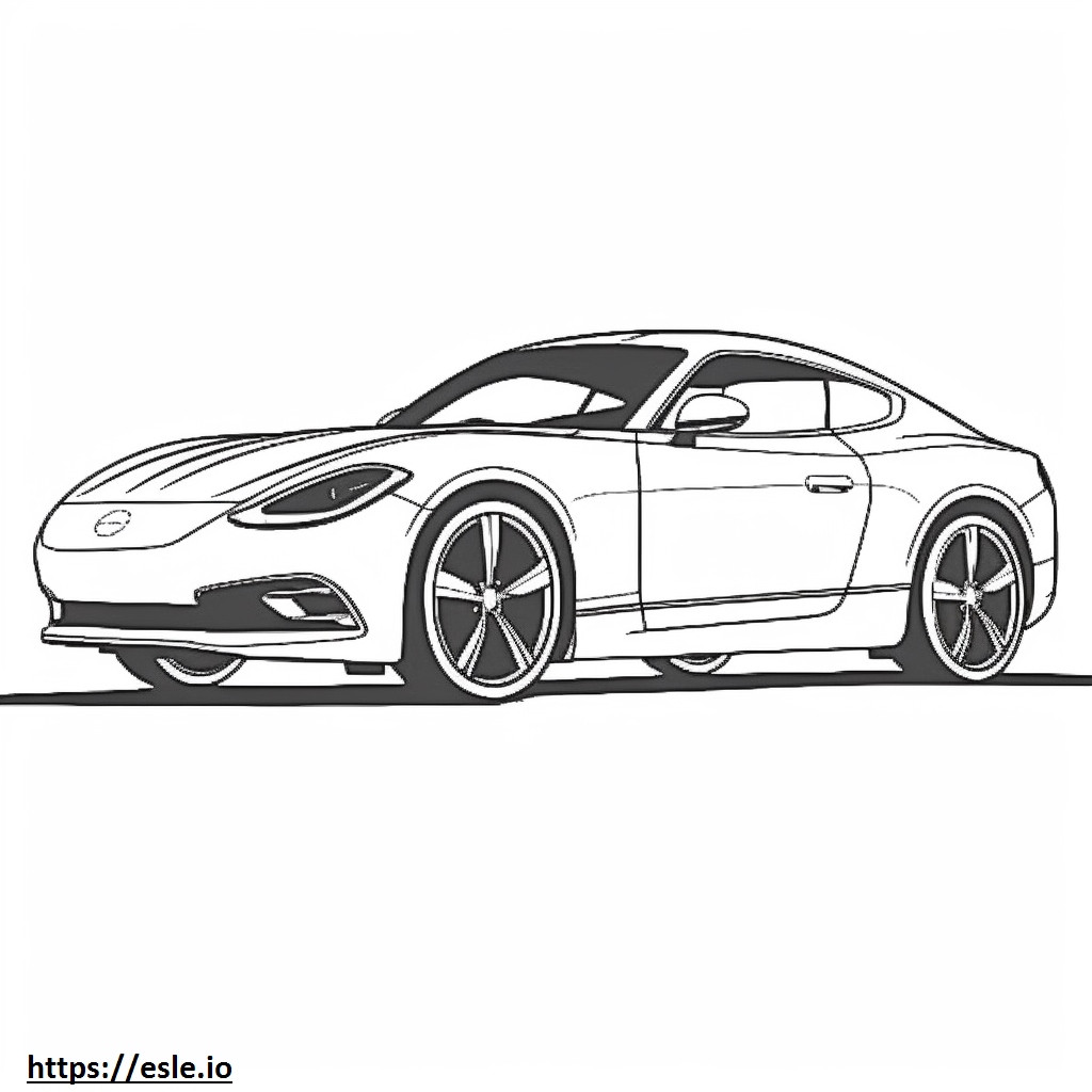 Nissan Z 2024 coloring page