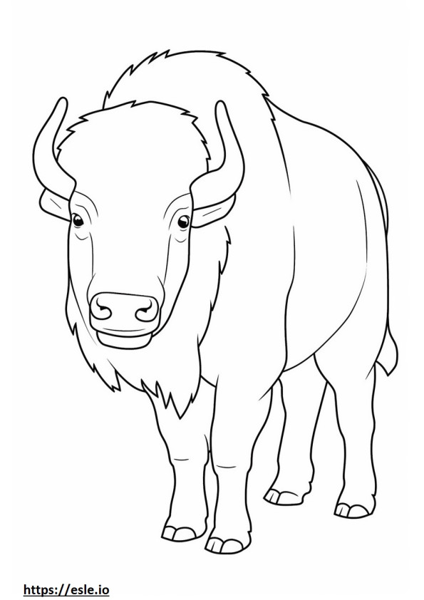 Buffalo sarjakuva värityskuva