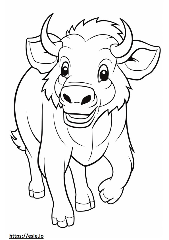Bufalo mutlu boyama
