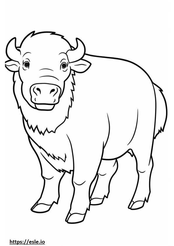 Bufalo mutlu boyama