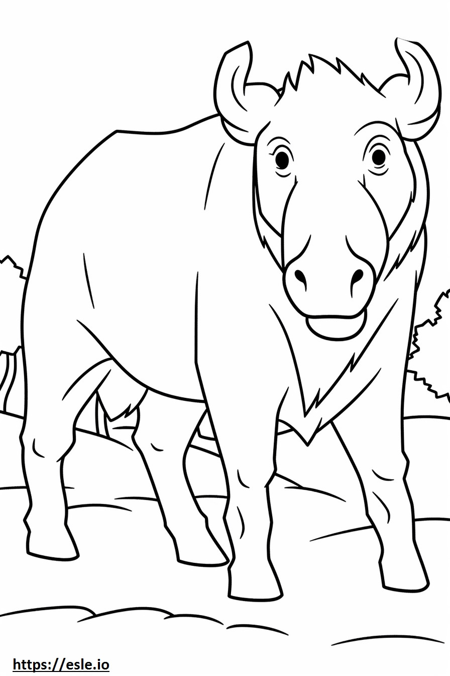 Buffalo Friendly coloring page