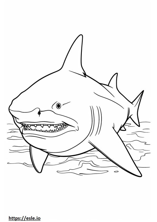 Boğa Köpekbalığı mutlu boyama