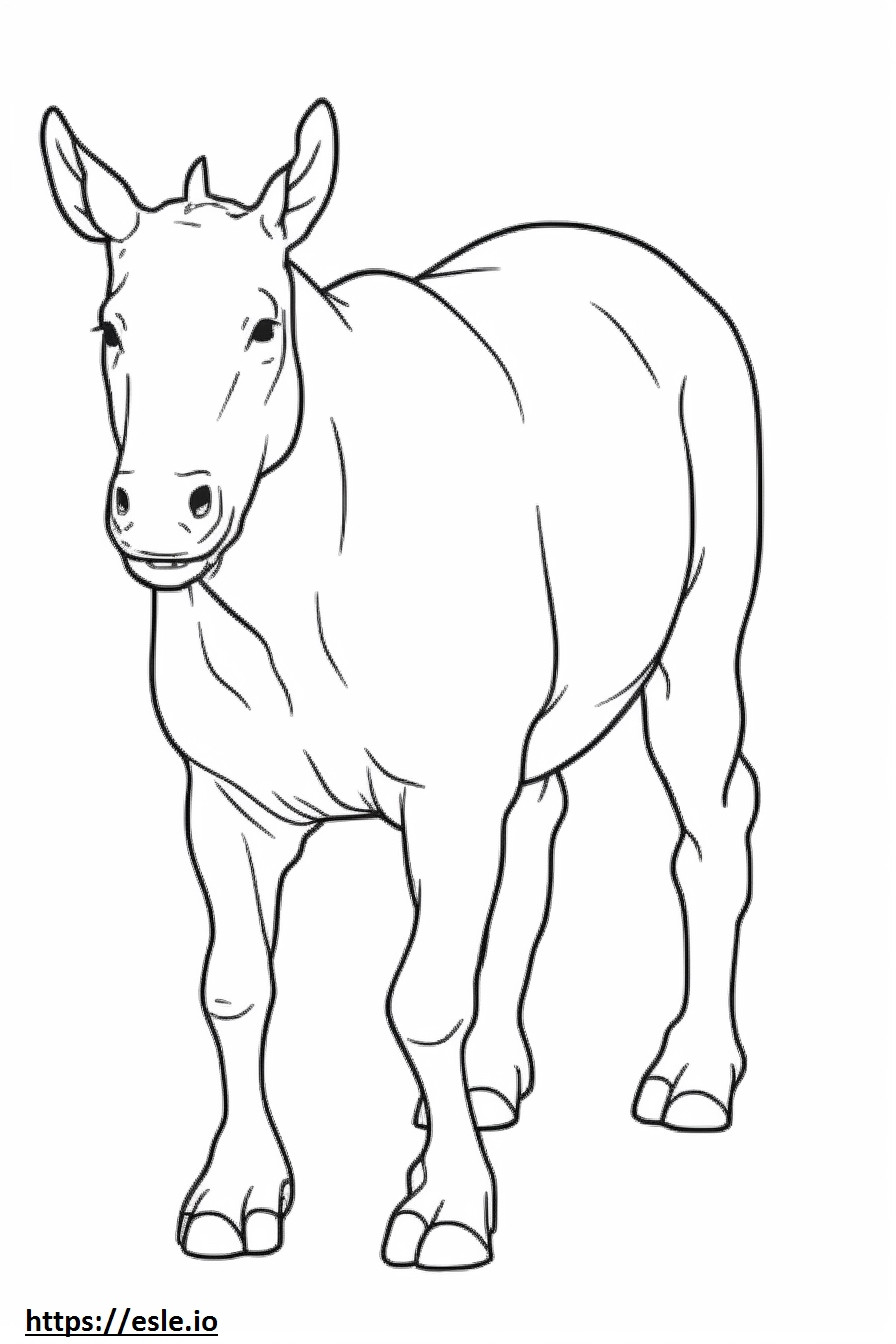 Bull Terrier cute coloring page