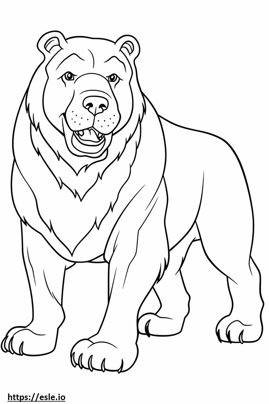 Bulldog-vriendelijk kleurplaat kleurplaat