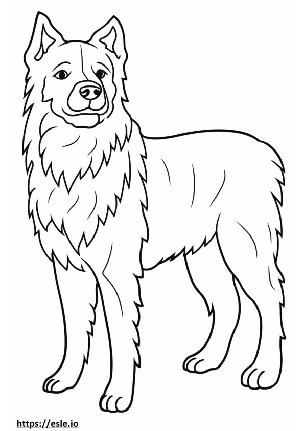 Cairn Terrier de cuerpo entero para colorear e imprimir