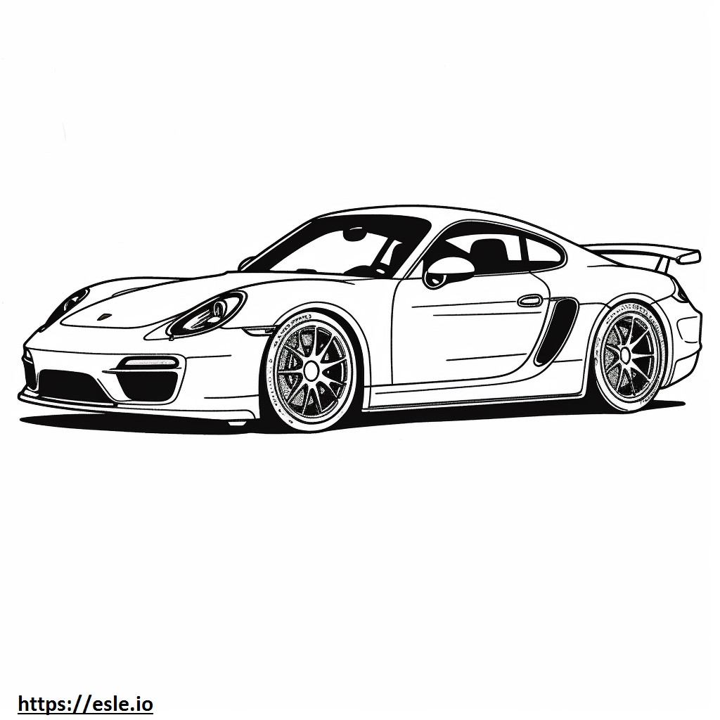 Coloriage Porsche 911 GT3 2024 à imprimer