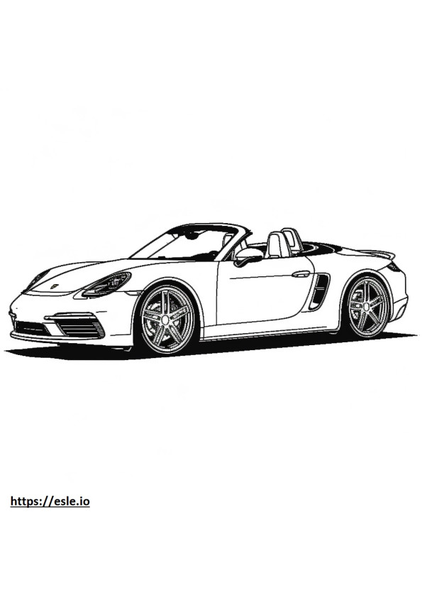 ポルシェ 911 GT3 ツーリング 2024 ぬりえ - 塗り絵