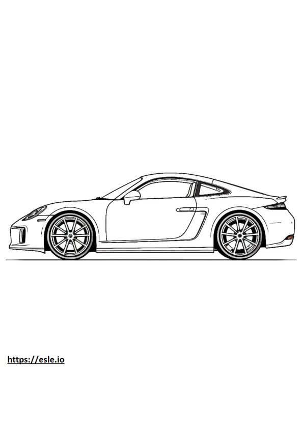 Porsche 911 GT3 Touring 2024 ausmalbild