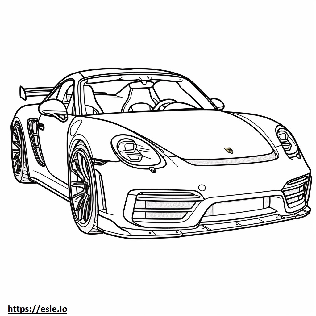 Porsche 911 GT3 RS 2024 gambar mewarnai