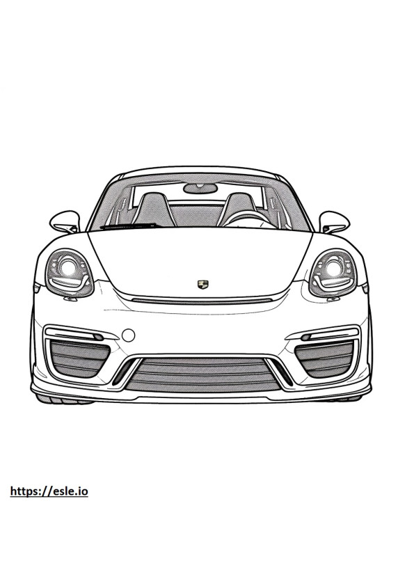 Porsche 911 GT3 RS 2024 para colorear e imprimir