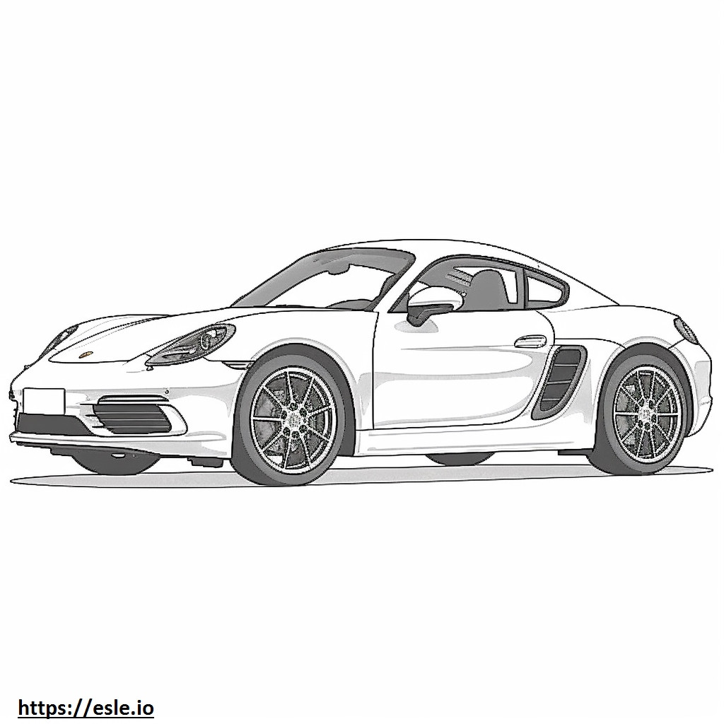 Porsche 718 Cayman GTS 2024 szinező