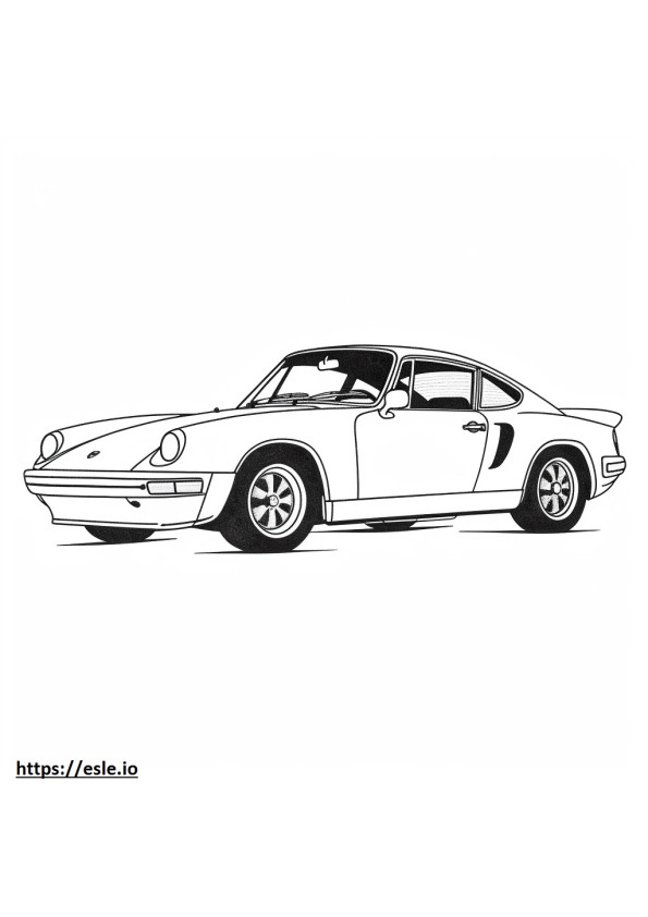 Porsche 911 Turbo 2024 coloring page