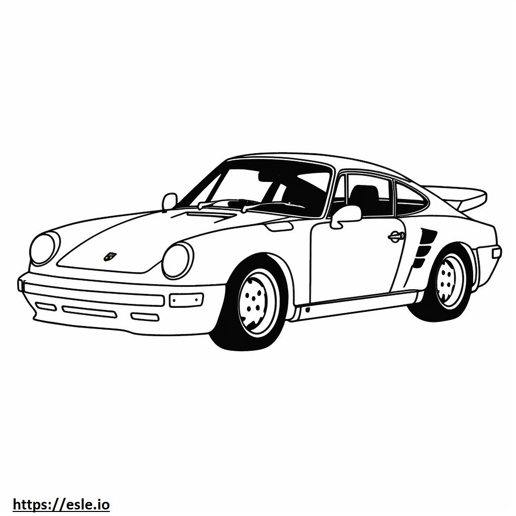 Porsche 911 Turbo 2024 de colorat