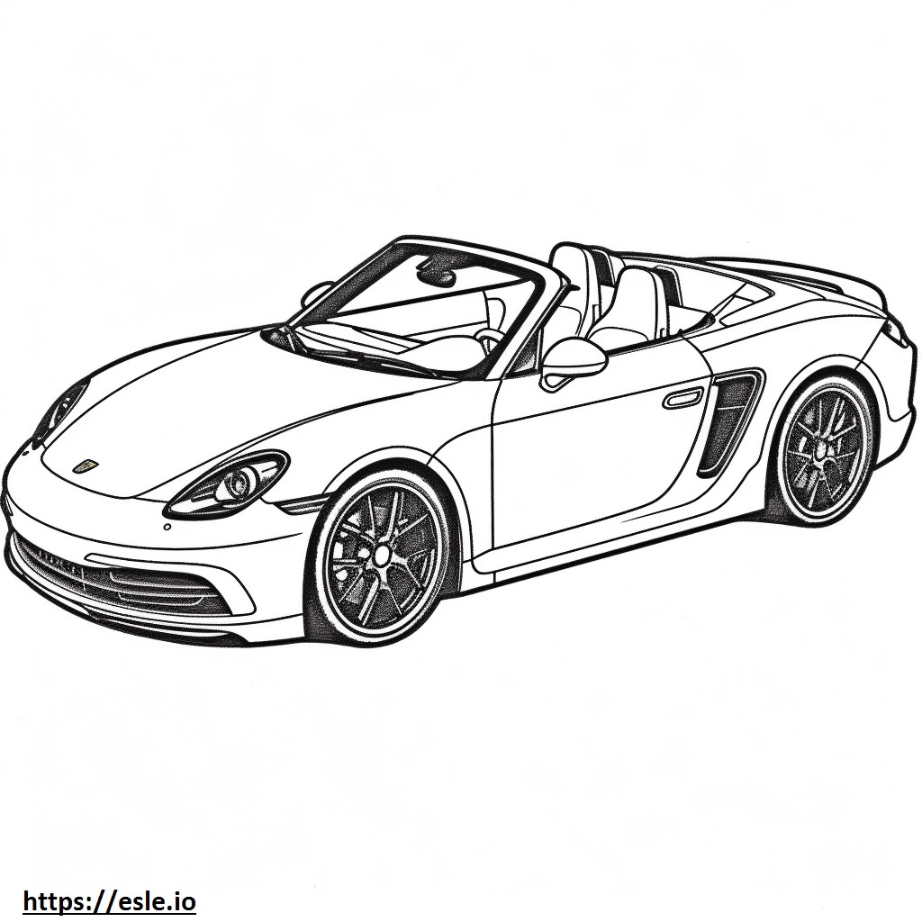 Porsche 911 Turbo S 2024 coloring page