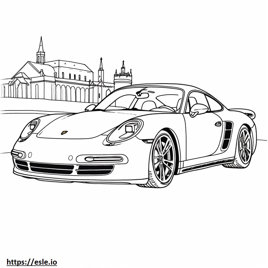 Porsche 911 Turbo S 2024 coloring page