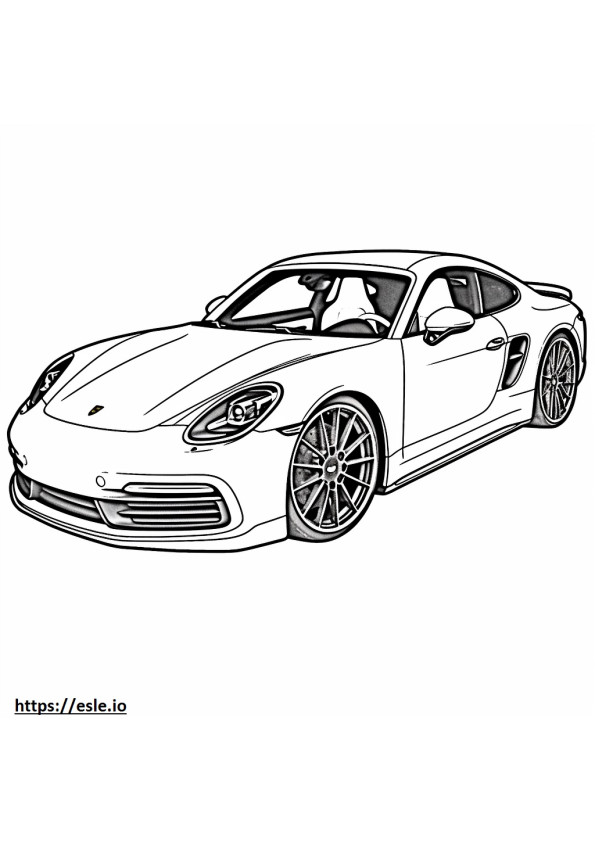 Porsche 911 Turbo S 2024 para colorir