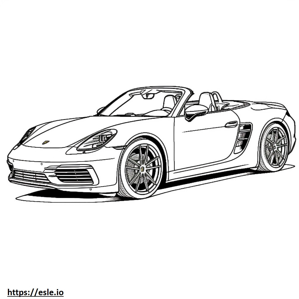 Porsche 911 Turbo S Cabriolé 2024 para colorir