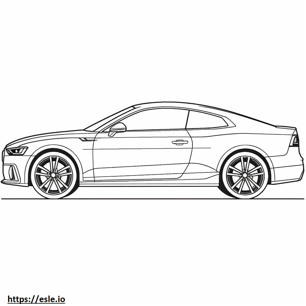 Audi A5 Coupé quattro 2024 para colorir