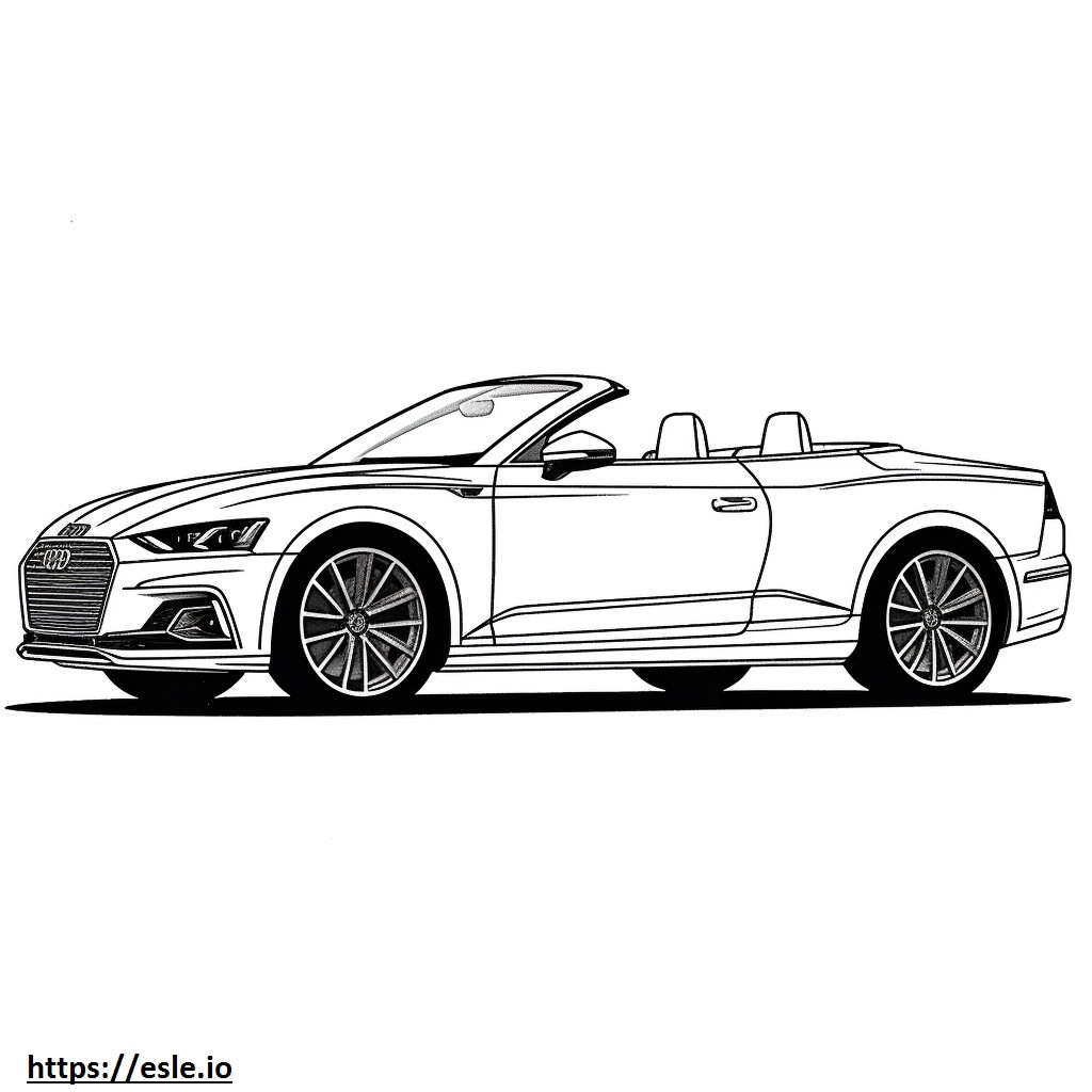 Audi A5 Cabriolet quattro 2024 szinező
