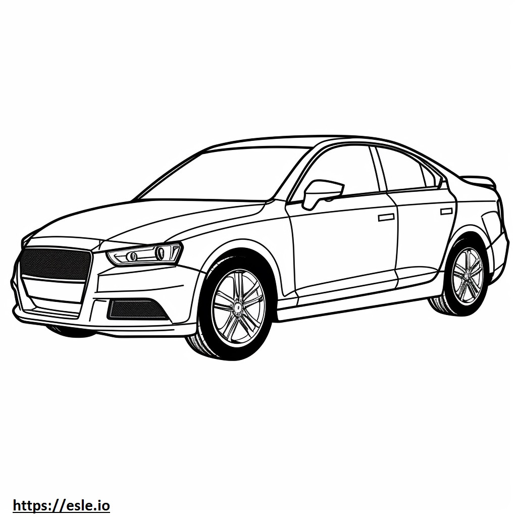 Audi A3 2024 coloring page