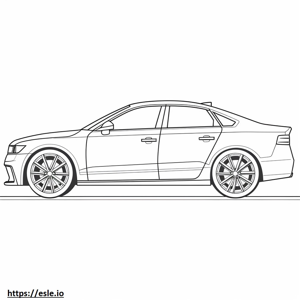 Audi A3 2024 para colorir