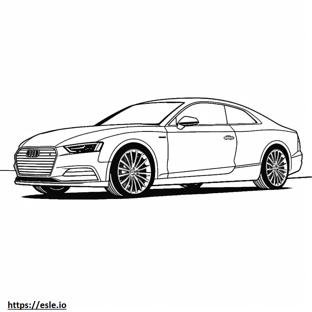 Audi S5 Coupe 2024 kolorowanka