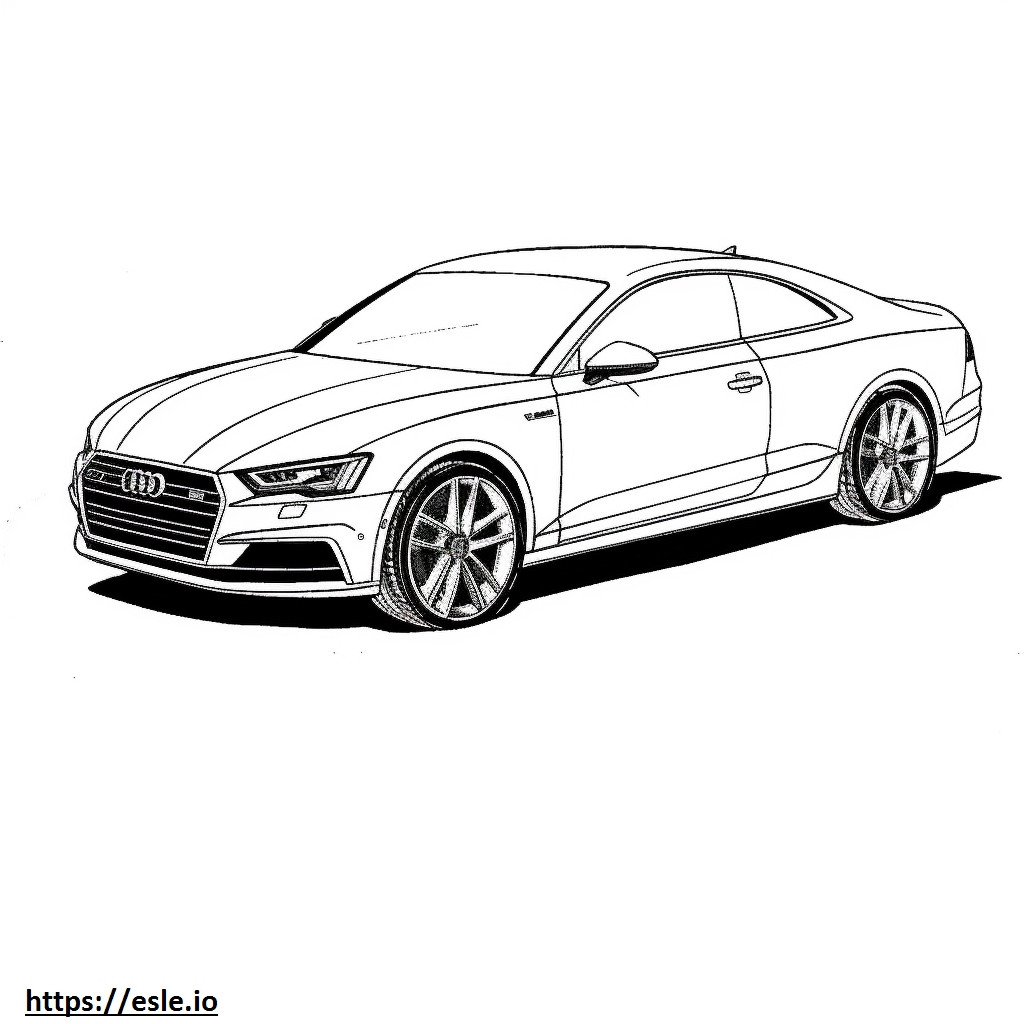 Audi S5 Coupe 2024 kolorowanka