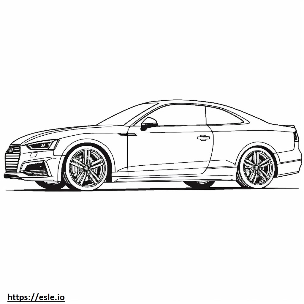 Audi S4 2024 de colorat