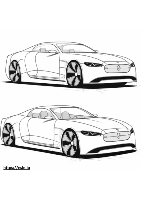 Mercedes-Benz AMG GT 43 4matic Plus 2024 coloring page