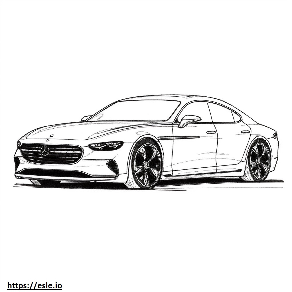 Mercedes-Benz AMG GT 43 4matic Plus 2024 coloring page