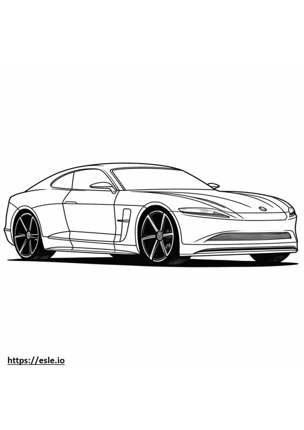 Mercedes-Benz AMG GT 53 4matic Plus 2024 coloring page