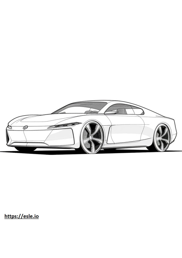 メルセデス・ベンツ AMG GT 53 4マチック プラス 2024 ぬりえ - 塗り絵