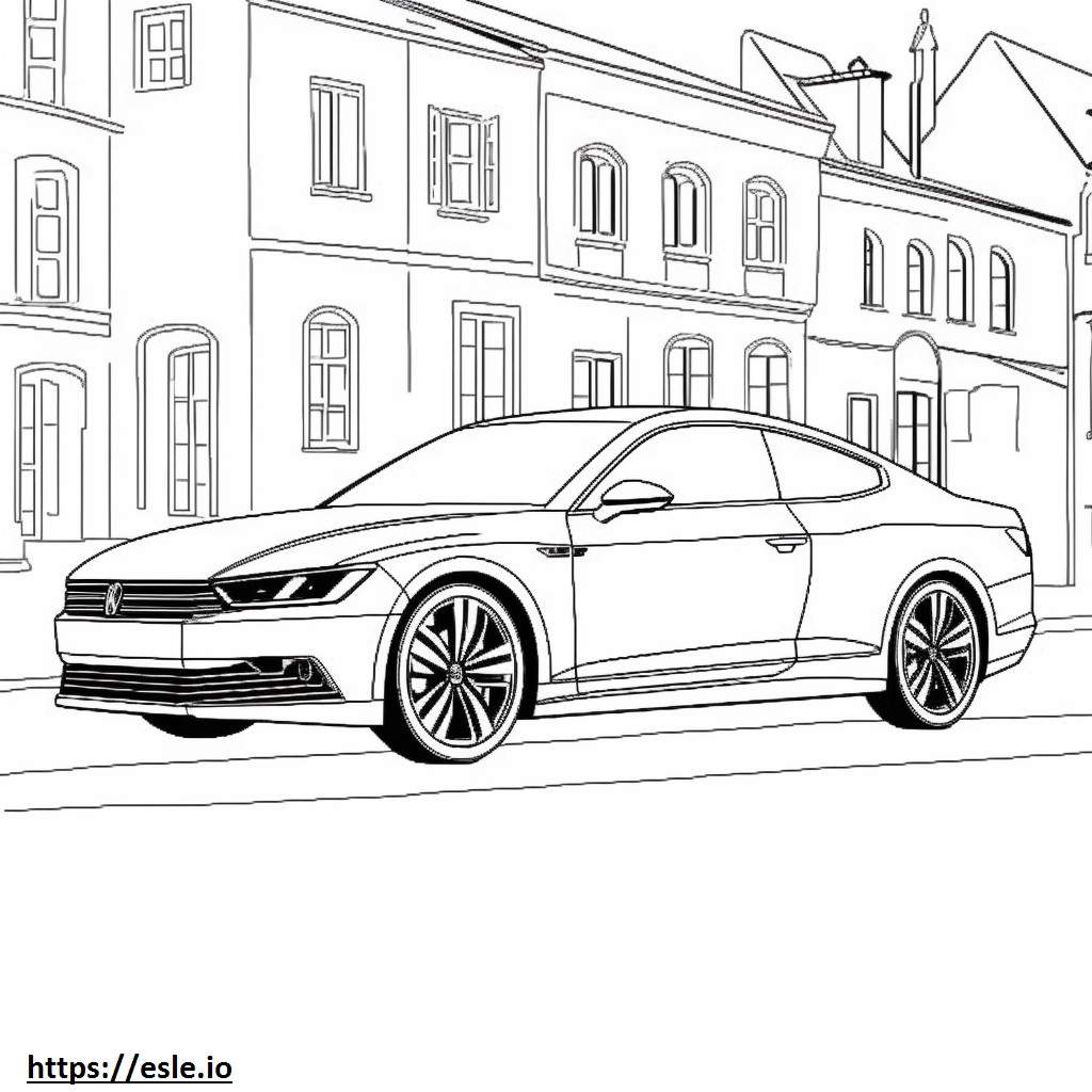 Volkswagen GLI 2024 para colorir